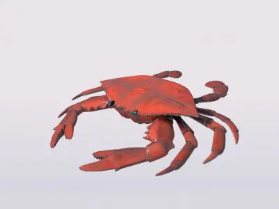 Crab 3DsMax model Free low-poly 3D model