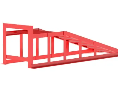 Garage Car Ramps Heavy-Duty Vehicle 3D model