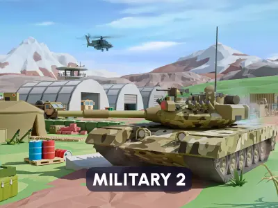 Military 2 Low-poly 3D model