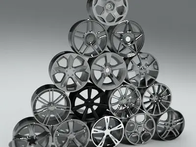 Car rims collection 1 3D model