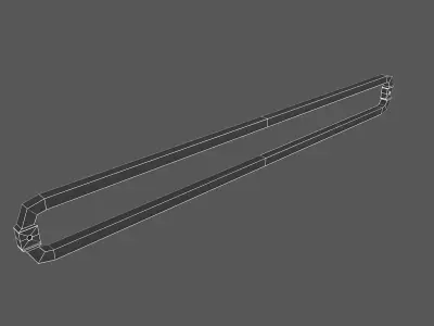 Fixed Clothes Hanger Free low-poly 3D model