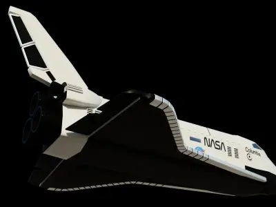 Space Shuttle Low-poly 3D model