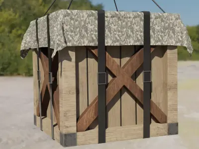 Military Drop Box 3D model
