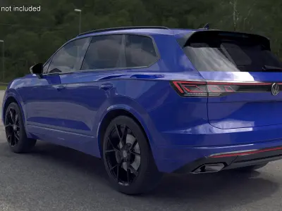 Volkswagen Touareg 2024 Blue 3D model