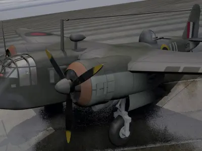 Blackburn B-26 Botha Mk-1 3D model