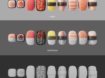 Sushi 3D Model Pack  Low-poly 3D model