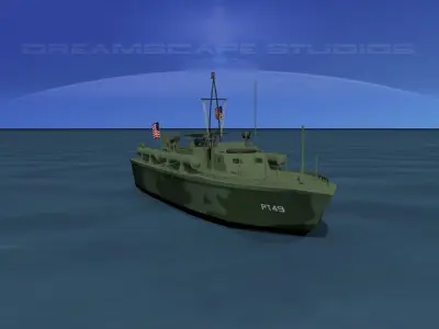 Elco PT Boat PT-49 3D model