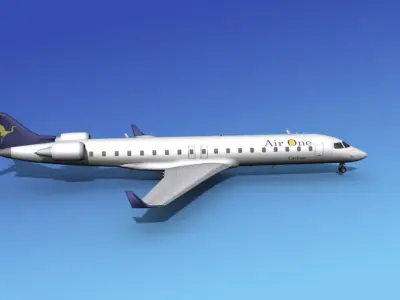 Bombardier CRJ700 Air One 3D model