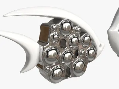 Ceramic Fish Figurines 3D model