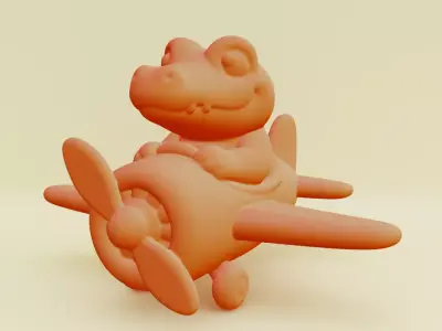 Baby Bombardino Crocodilo Italian brainrot Printable 3D print model