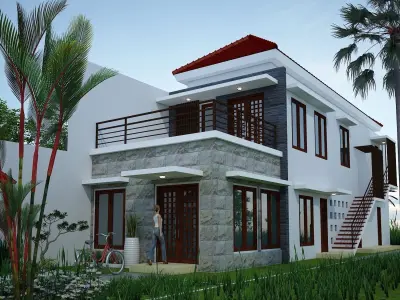 Sam House Free 3D model