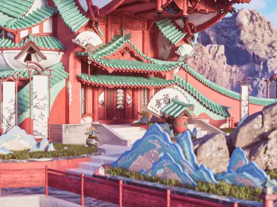 Fans Shop - UE5 Environment Kit 3D model