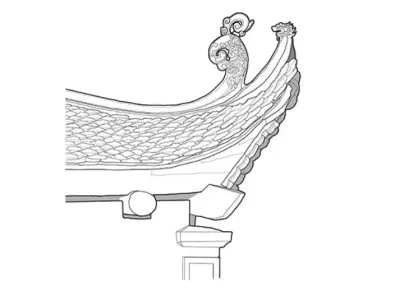 detail arch traditional Free 3D model