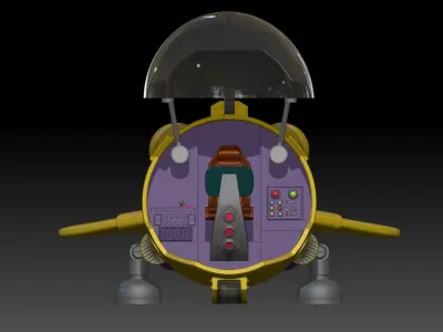 fan-art Dragon Ball Shf Bulma 991 Airship model kit 3D print model