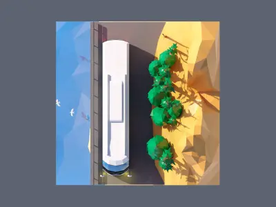 land 95A Low-poly 3D model