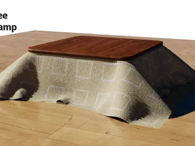 Simple Japanese Kotatsu Free 3D model