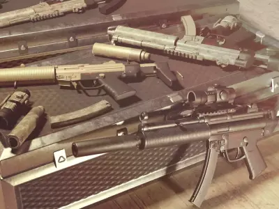 MP5 A5- Game Ready  Low-poly 3D model