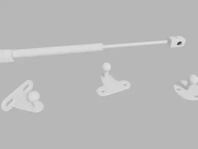 Door gas piston 3D model