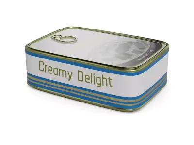 Herrings and herring products Herring in Cream Sauce 3D model