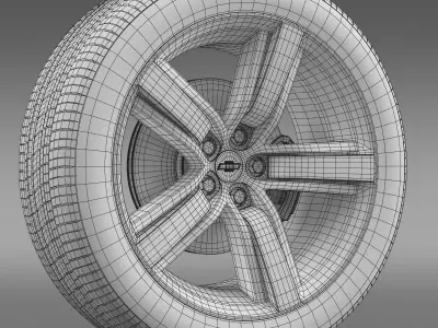 Chevrolet Camaro LS7 2008 wheel 3D model