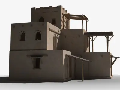 Arab x21 Low-poly 3D model