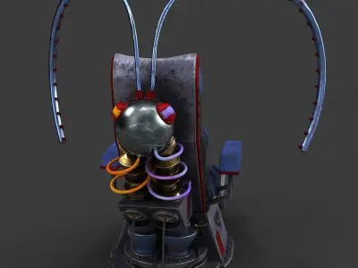 Sci fi armchair 3D model