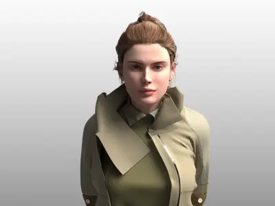 Military costume 3D model