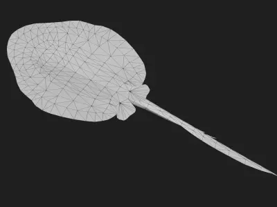 DiscusRay Low-poly 3D model