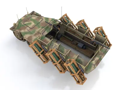 SDKFZ 251 - Ausf D - Stuka zu Fuss - 825 3D model