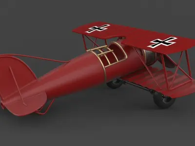 Vintage Airplane 3D model