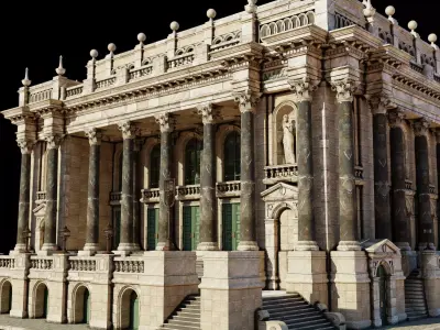 Historic Public Building 3D model