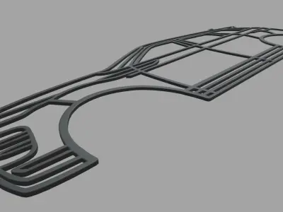 Range Rover Evoque Wall Silhouette 3D print model