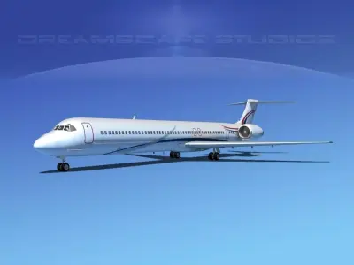 Douglas MD-80 Corporate 2 3D model