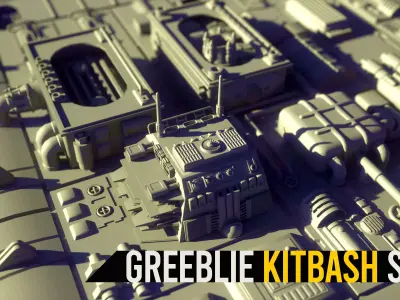 Greeblie Kitbash Set 1 3D model
