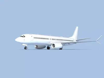 Boeing 737-800 Max Unmarked 3 3D model