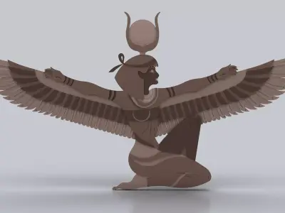 Egyptian Symbols - 053 Low-poly 3D model