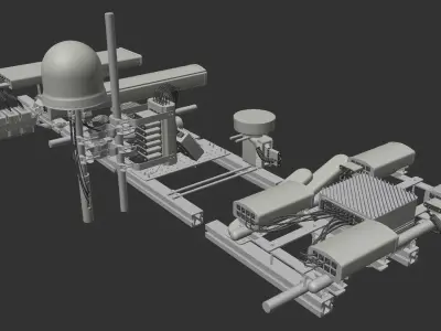 Cellphone Antennas Kitbash Pack 3D model