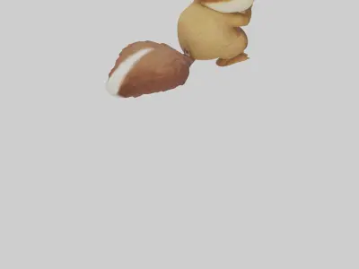 Chipmunk stuffing cheeks model 3D model