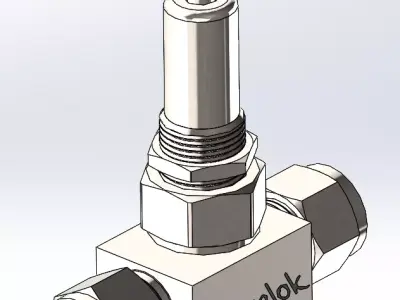 Swagelok SS 12BK08 Bellows Valve Free 3D model