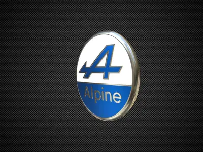 alpine logo 3D model