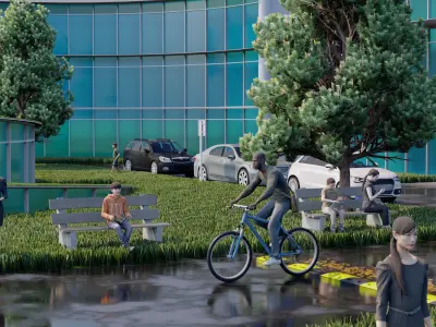 Commercial IT Park Lumion Scene 3D model