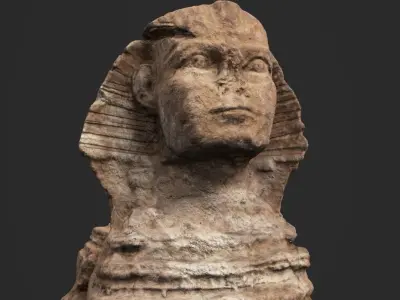 Egypt Great Sphinx Low-poly 3D model