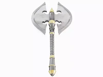 Stylized War Axe 02 Low-poly 3D model