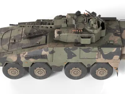 Boxer CRV Armoured Fighting Vehicle Low-poly 3D model