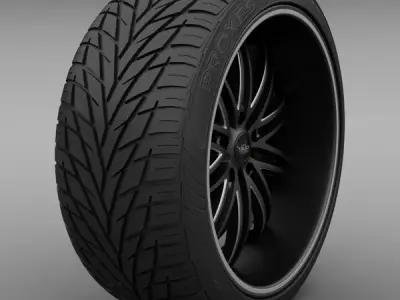 Savini Forged BS-4 Wheel 3D model