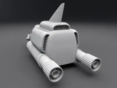 Thunderbird 4 scale model 3D print model