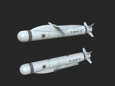 TL-20 TL20 glide bomb Low-poly 3D model