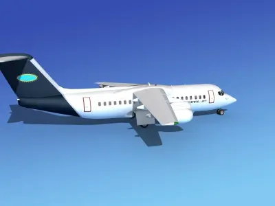 BAe 146-300 National Jet 3D model