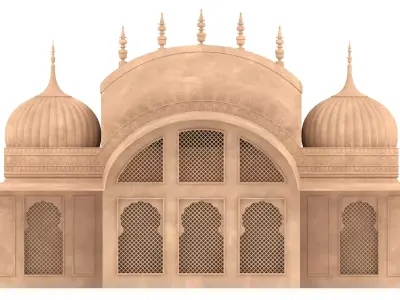 Indian Palace Dome 3D model