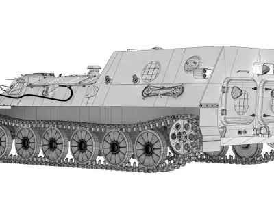 Mtlb ambulance 3D model